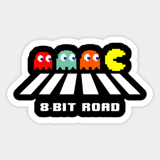 8 Bit Road Sticker
